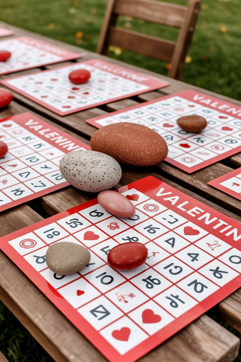 Outdoor Valentine Bingo - 25 Valentine's Day Outdoor Game Ideas