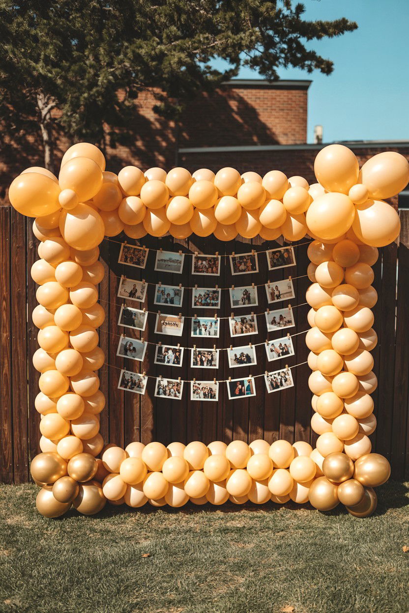Outdoor balloon photo booth - 25 Valentine's Day Photo Balloon Ideas