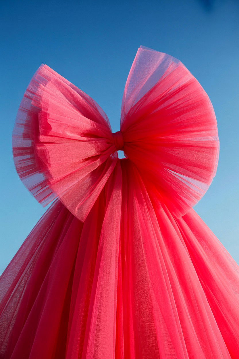 Oversized Tulle Dress Bow - 25 Valentine's Day Bow Ideas