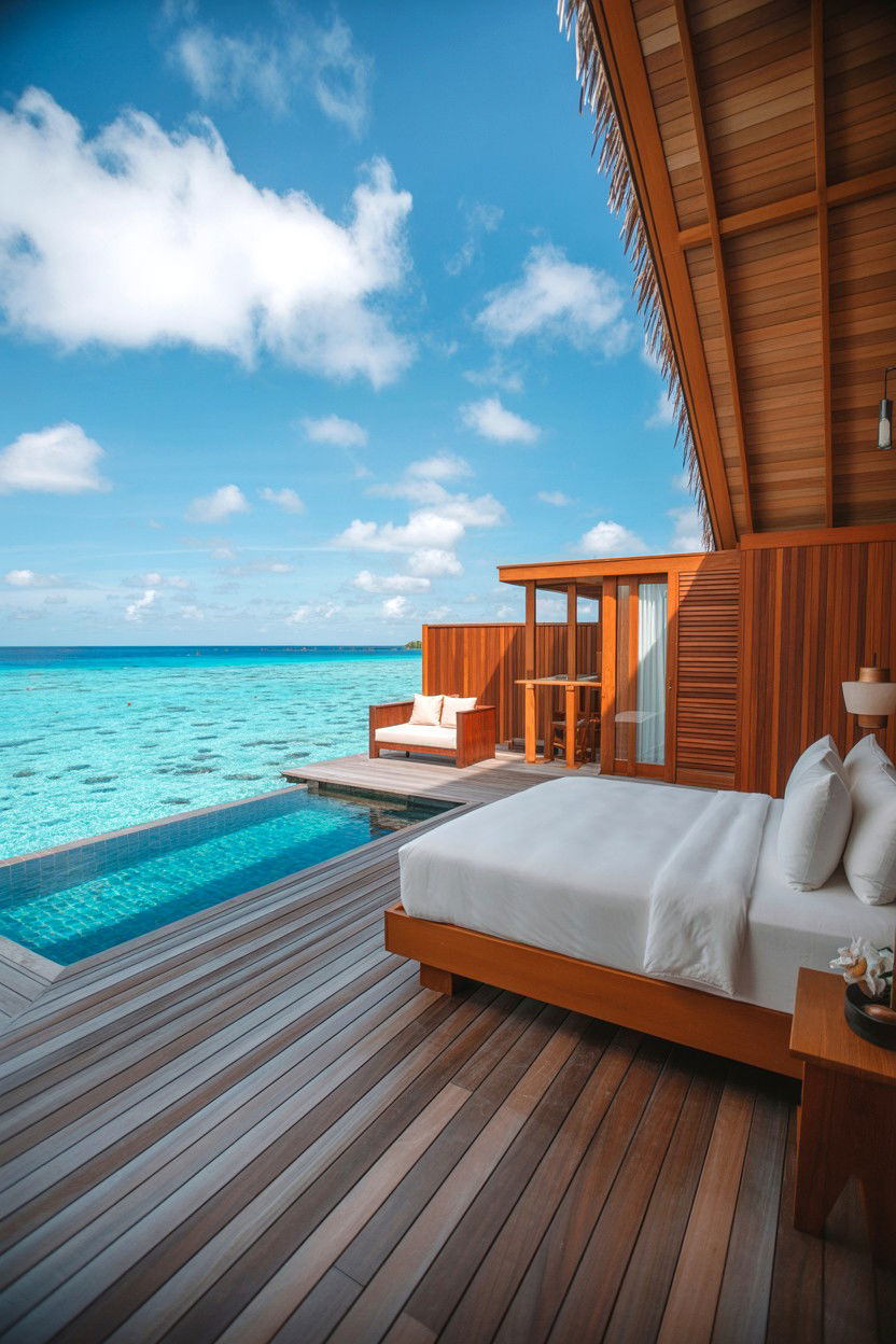Overwater Bungalow - 25 Valentine's Day Honeymoon Ideas