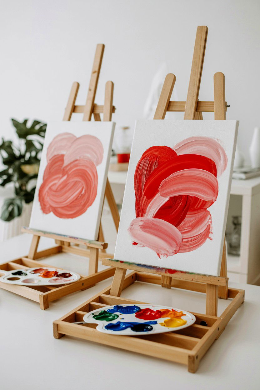 Painting Canvas - 25 Cheap Valentine's Day Romantic Ideas