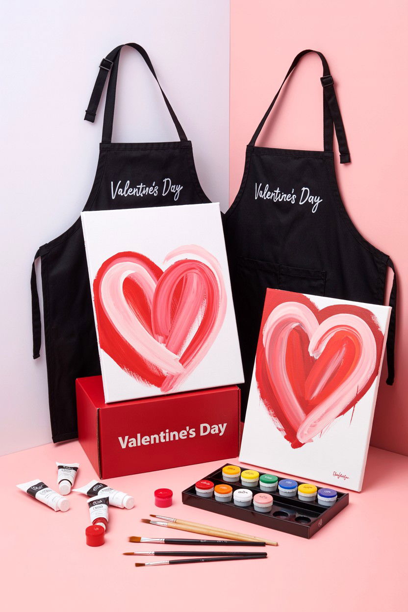 Painting Kit For Couples - 25 Valentine's Day Box Surprise Ideas