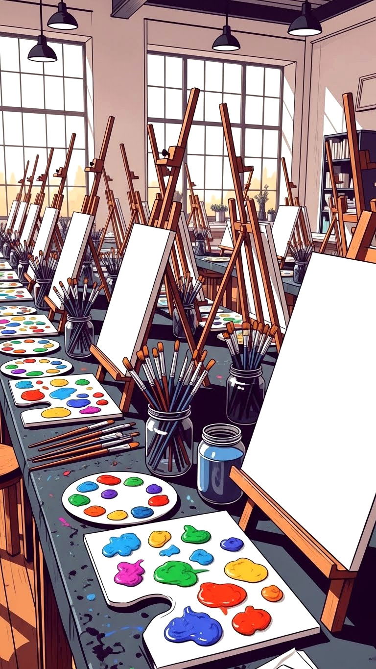 Painting Party - 25 valentine's day for friends