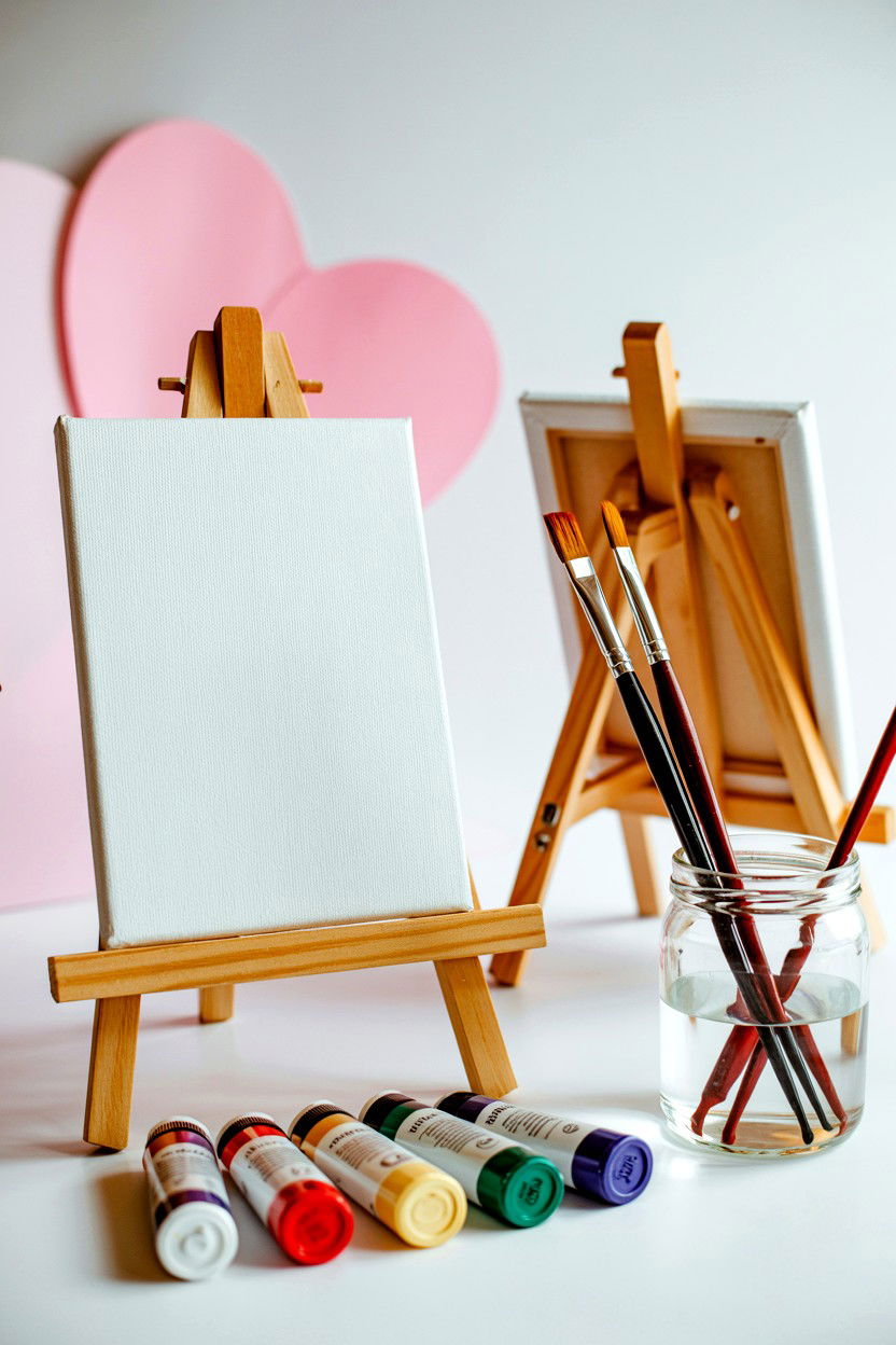 Painting Session - 25 Last Minute Valentine's Day Ideas