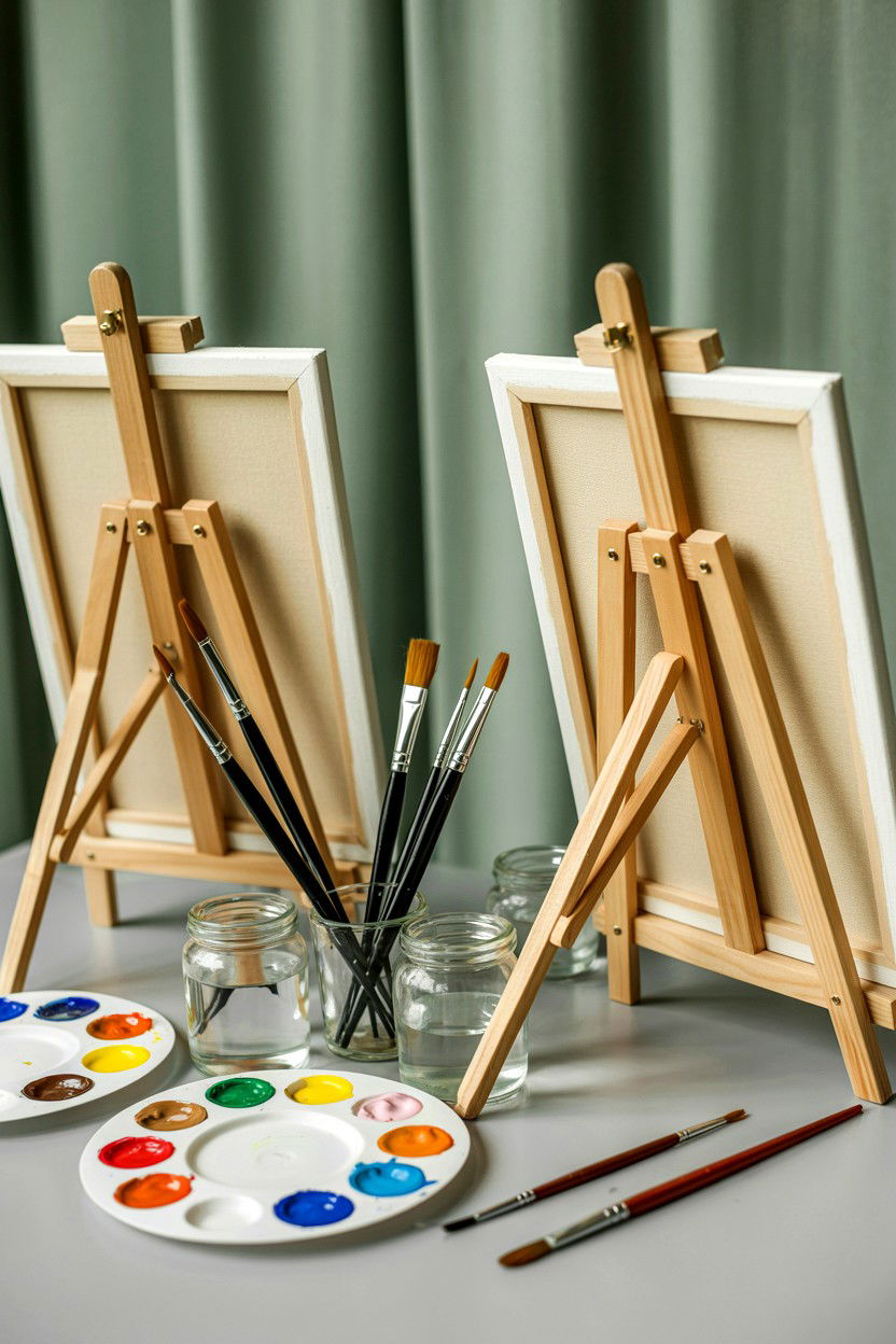 Painting Together - 25 Valentine's Day Ideas for Homebodies