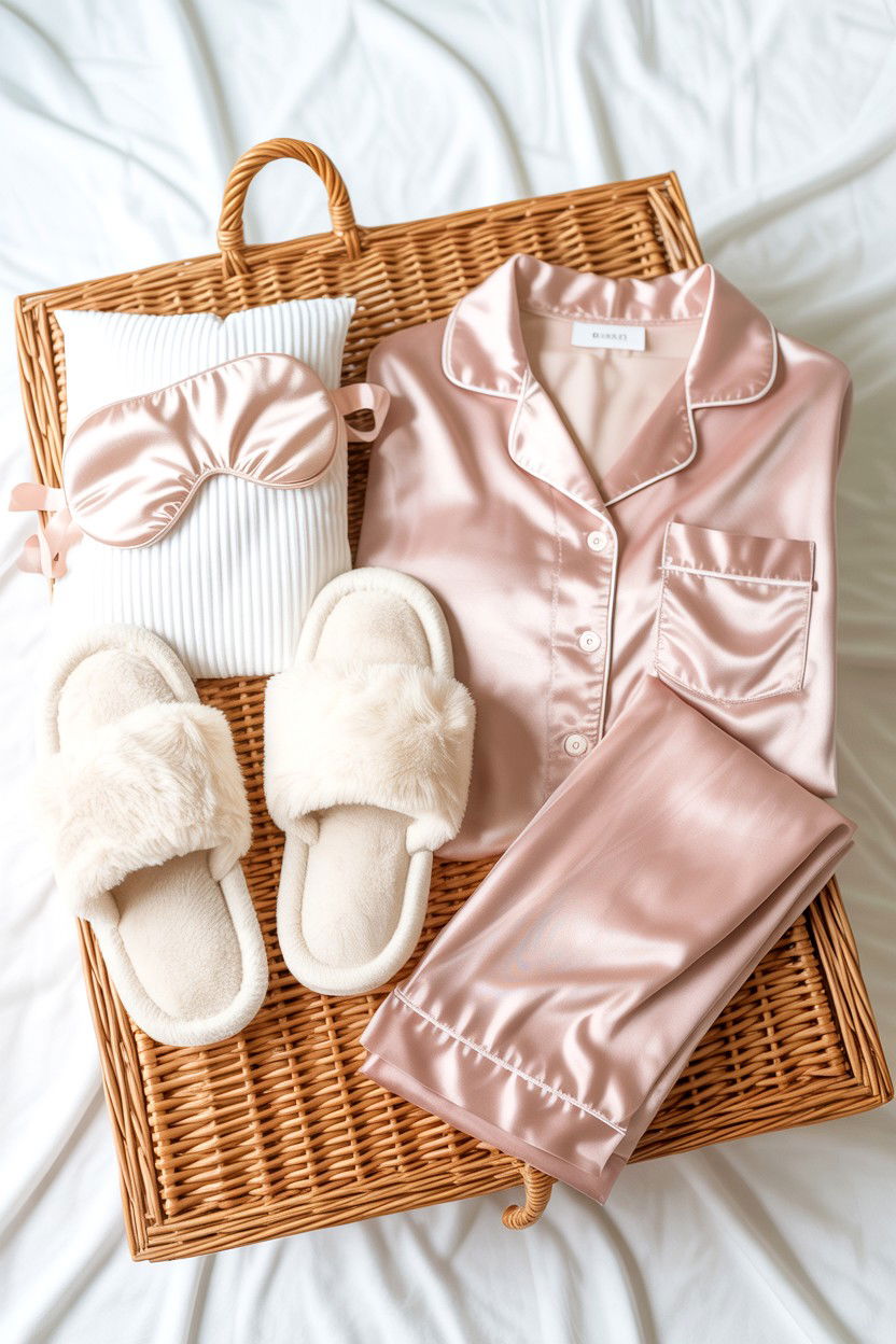Pajama Gift Basket - 25 Valentine's Day Gift Basket Ideas
