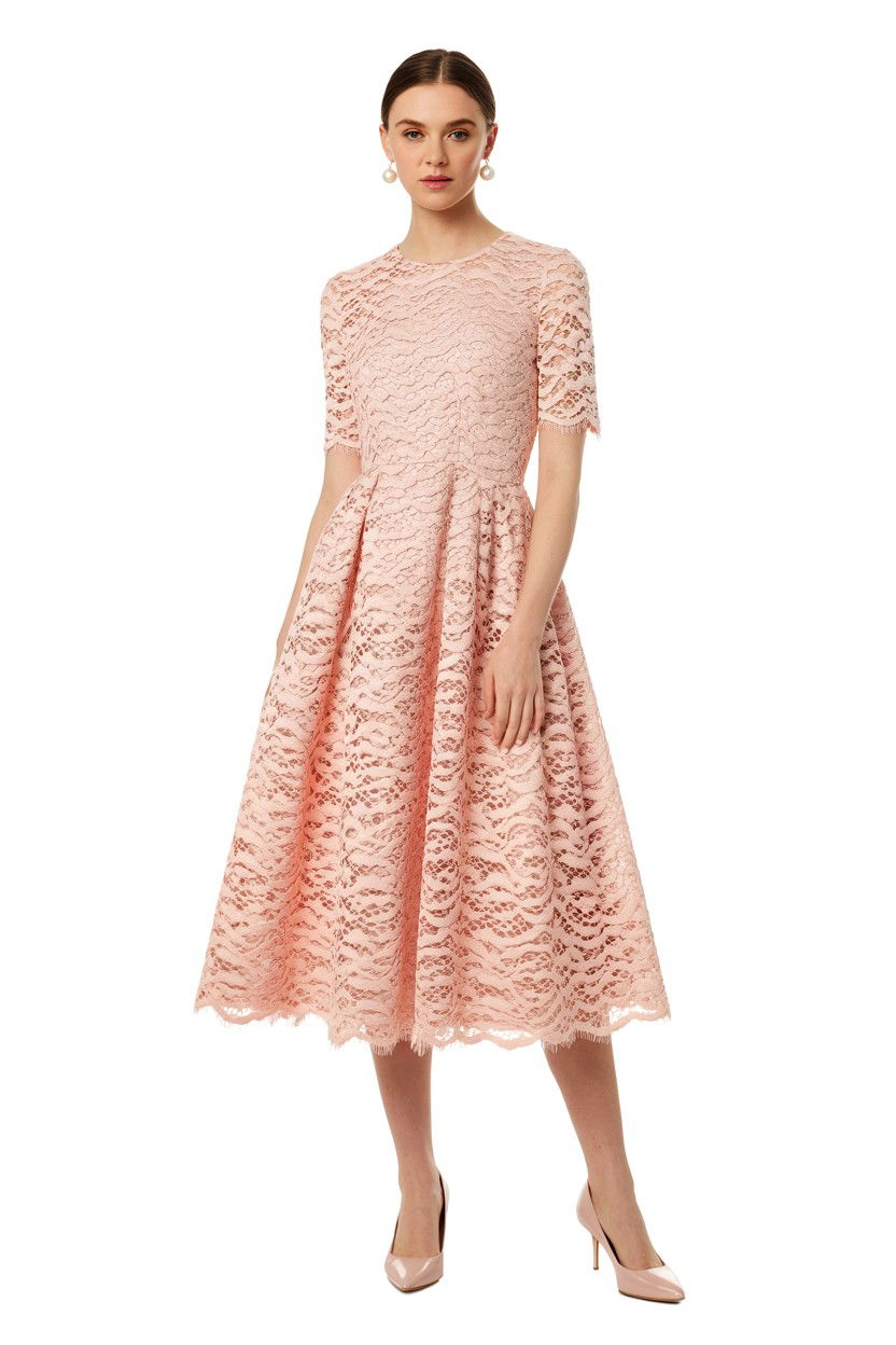 Pale Pink Lace Dress - 25 Valentine's Day Blush Looks