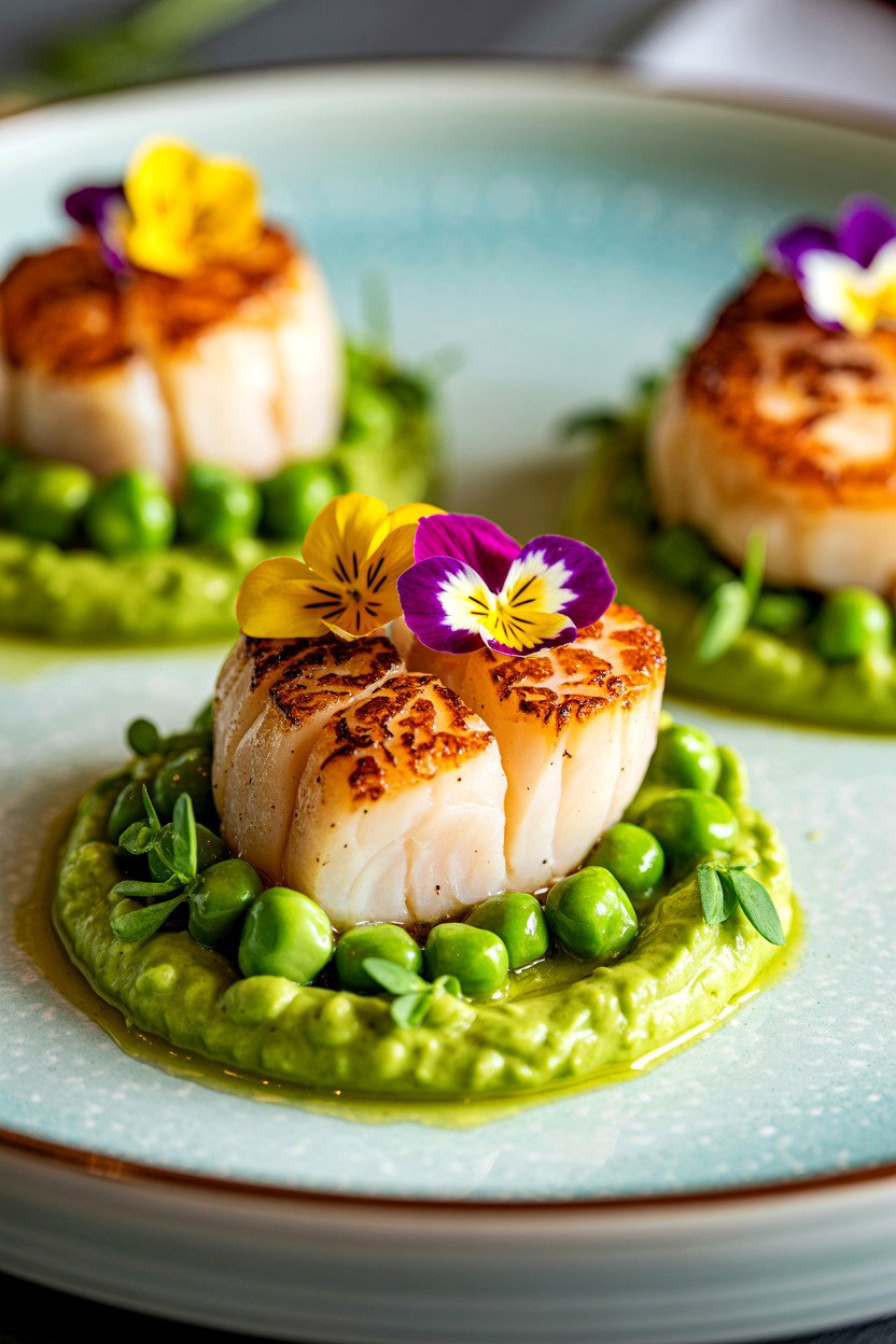 Pan seared scallops - 25 Valentine's Day Cooking Class Ideas