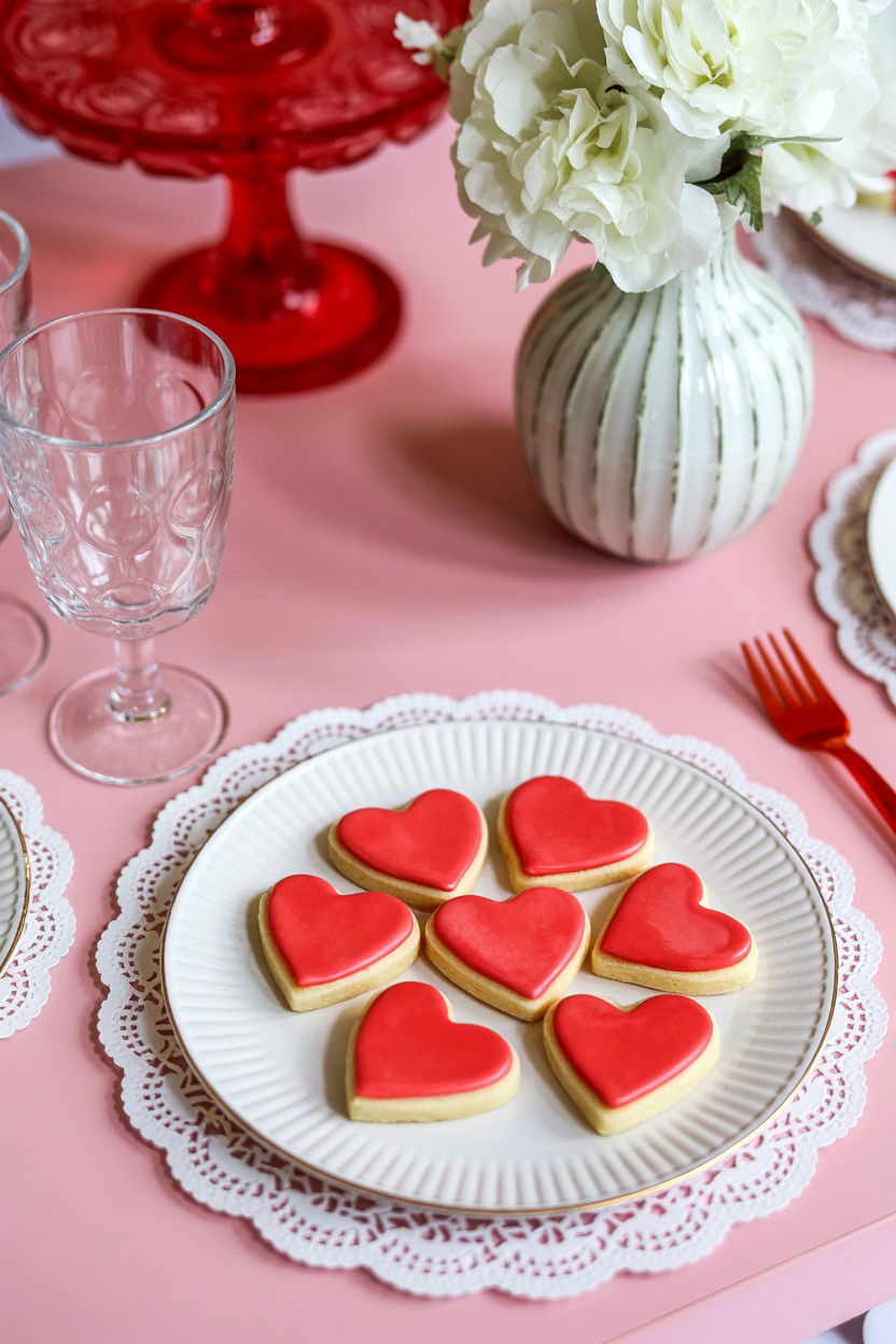 Paper Doily Charger - 25 Valentine's Day Charger Plate Ideas