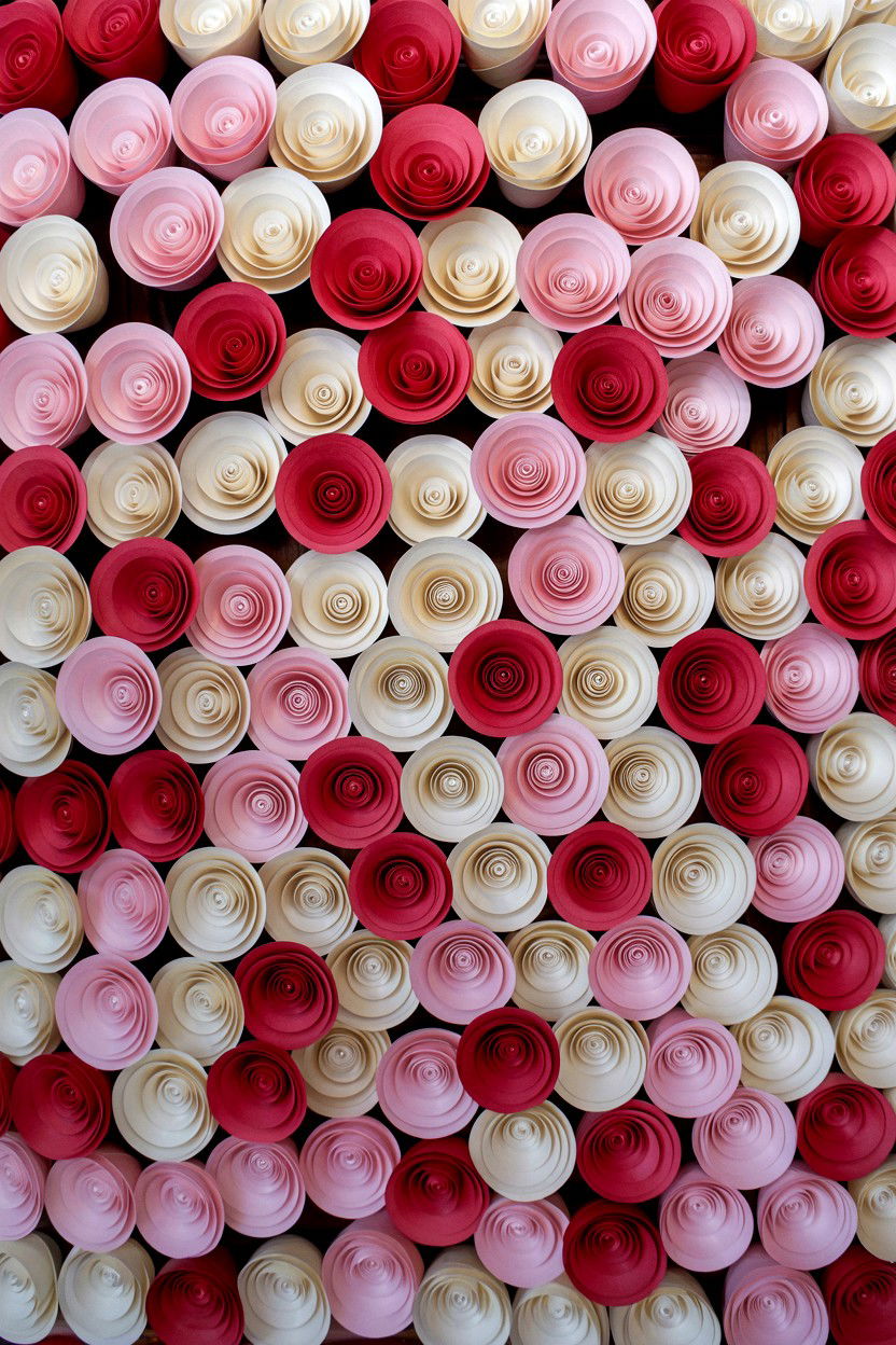Paper Flower Shadow Box - 25 Valentine's Day Shadow Box Ideas