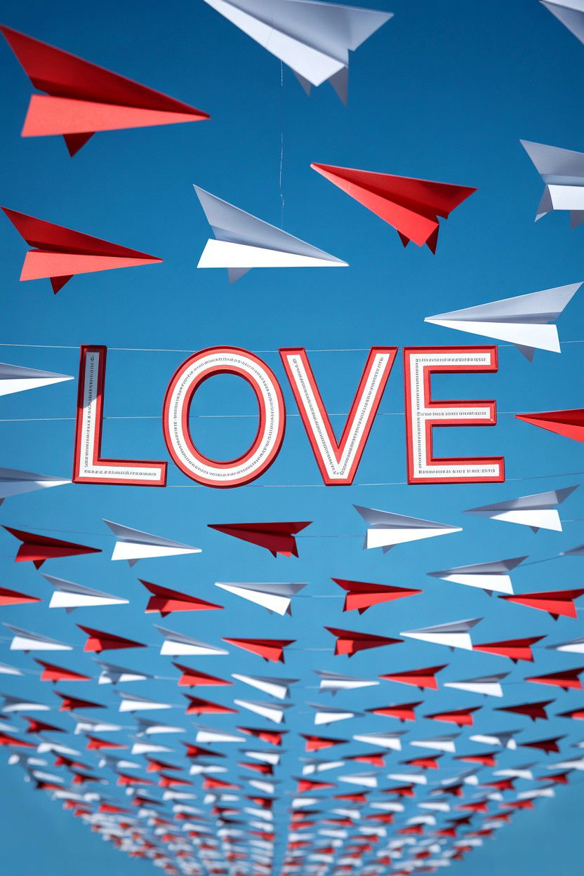 Paper Plane Love Letter - 25 Valentine's Day Mini Session Ideas