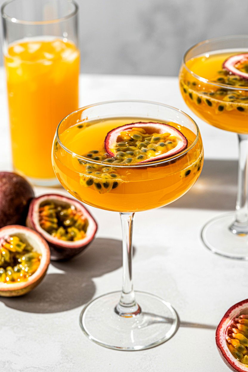 Passion Fruit Sparkler - 25 Valentine's Day Sparkling Drink Ideas