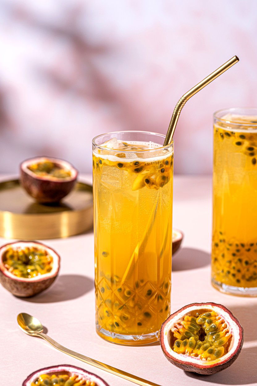 Passion Fruit Sparkler - 25 Valentine's Day Fancy Drink Ideas