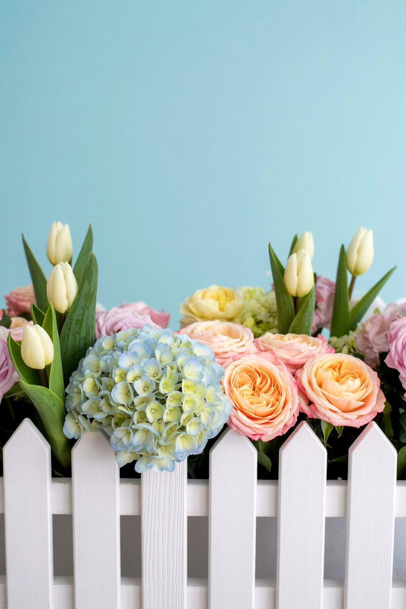 Pastel Flower Box - 25 Valentine's Day Flower Box Ideas