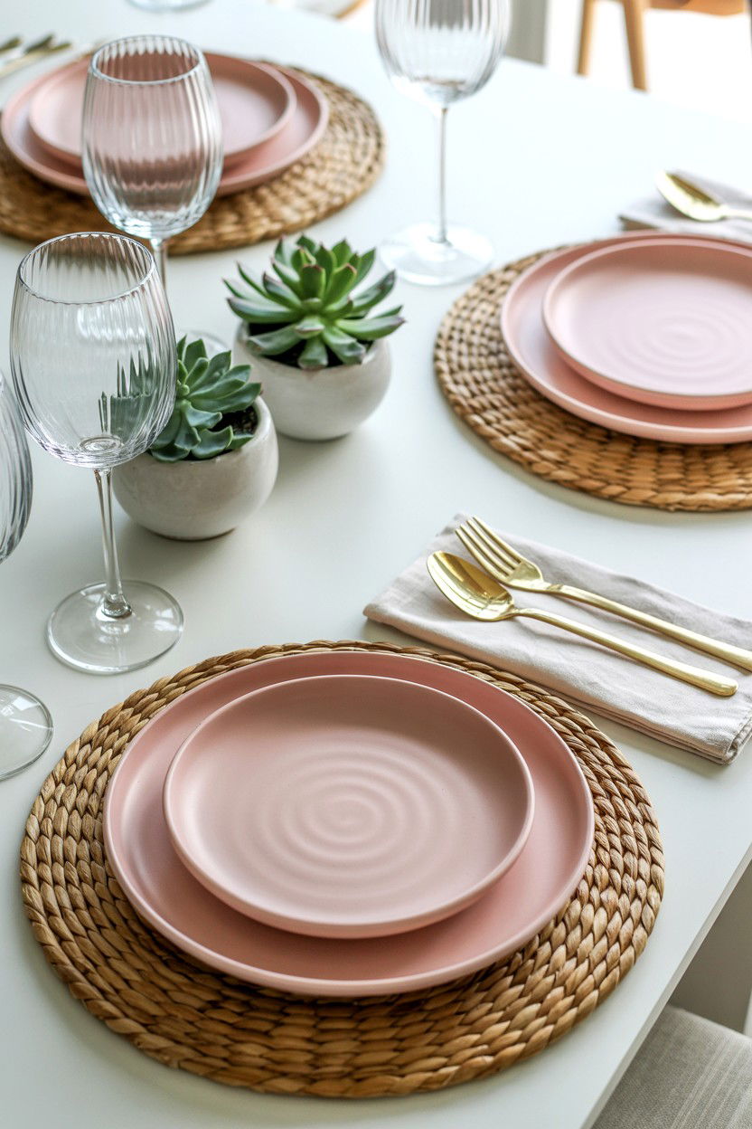 Pastel Pink Dinnerware - 25 Valentine's Day Dinnerware Ideas