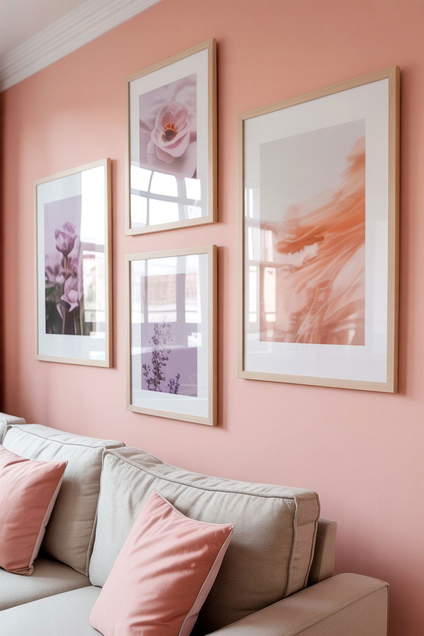 Pastel Pink Gallery - 25 Valentine's Day Gallery Wall Ideas
