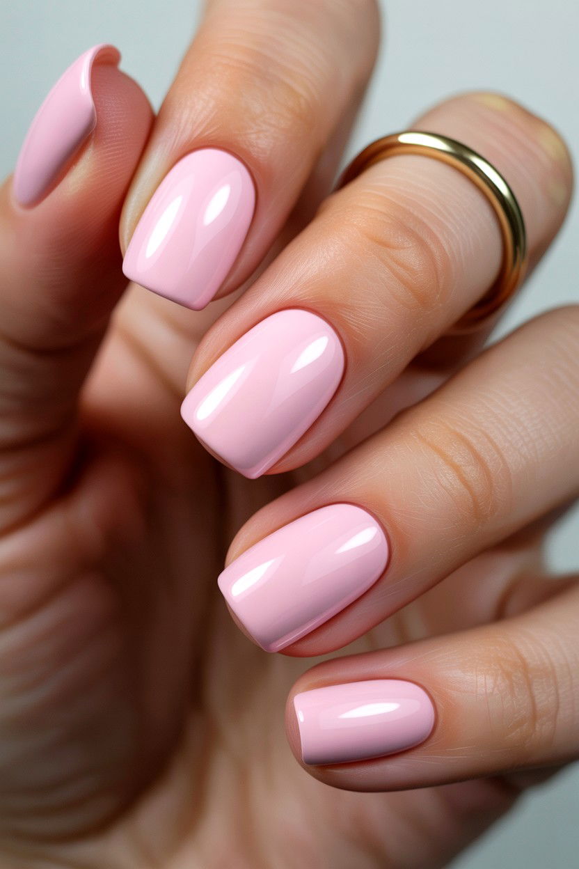 Pastel Pink Matte Nails - 25 Pink Valentine's Day Nail Ideas