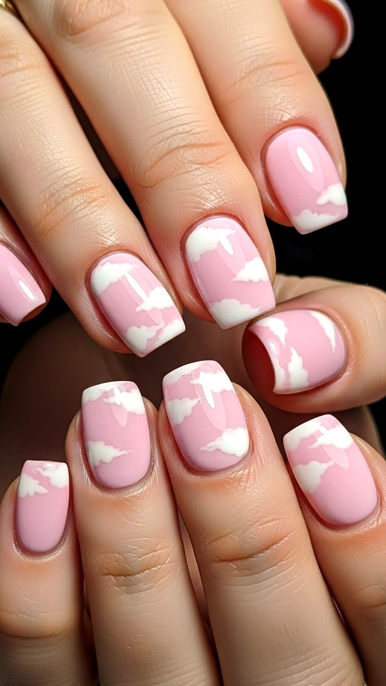 Pastel Pink Nails - 25 valentine's day nails