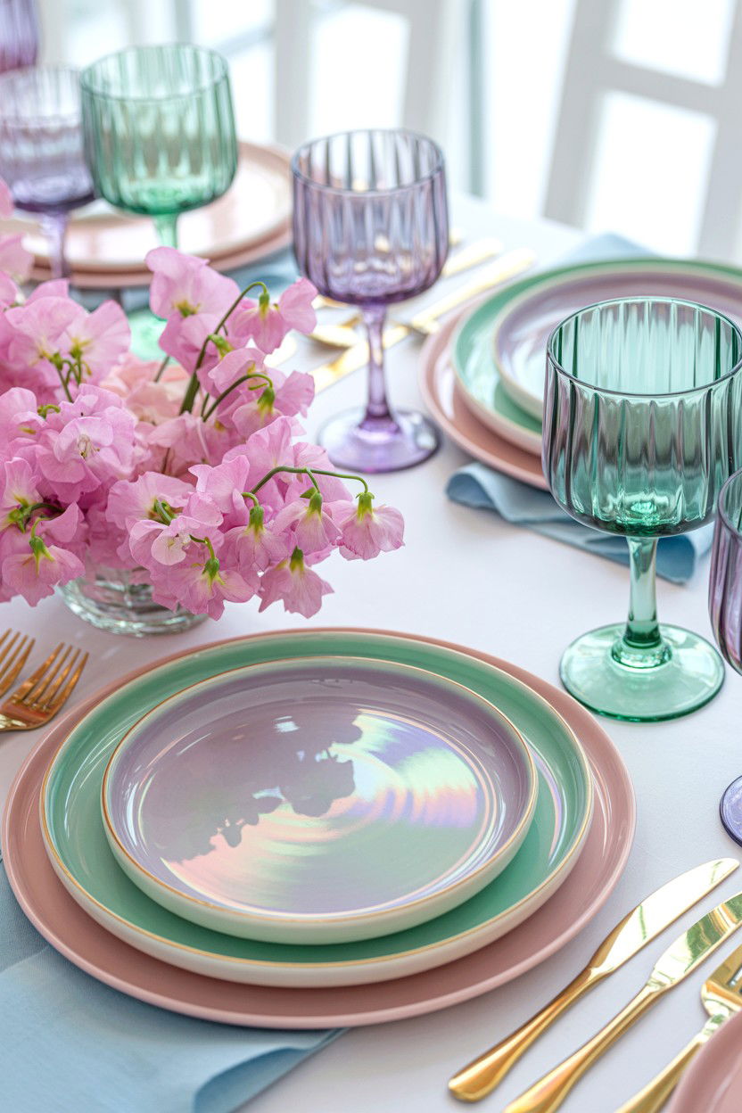 Pastel Table Decor - 25 Valentine's Day Party Table Ideas