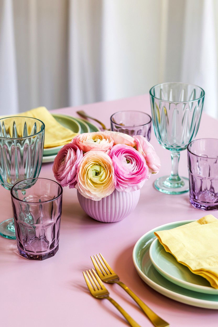 Pastel aesthetic valentine table - 25 Valentine's Day Tablescape Ideas