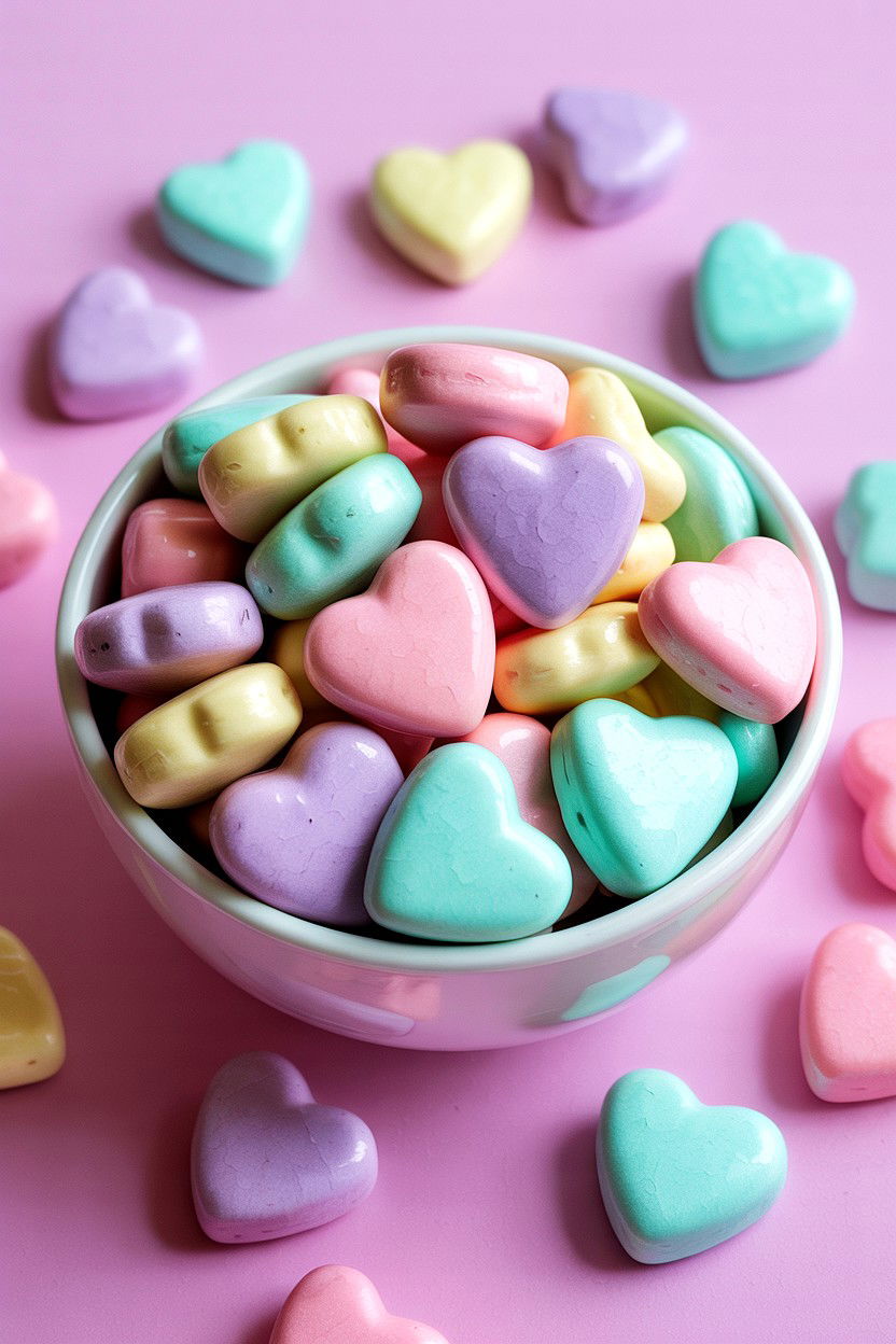 Pastel candy heart filter - 25 Valentine's Day Photo Editing Ideas