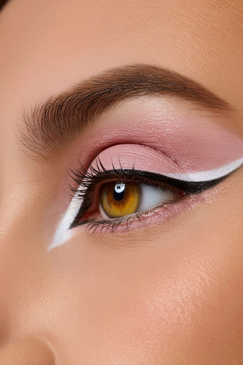 Pastel pink fox eye - 25 Valentine's Day Fox Eye Makeup