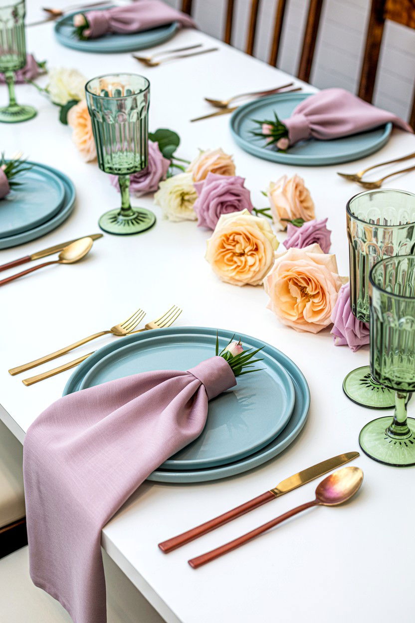 Pastel valentine table - 25 Valentine's Day Table Decor Ideas