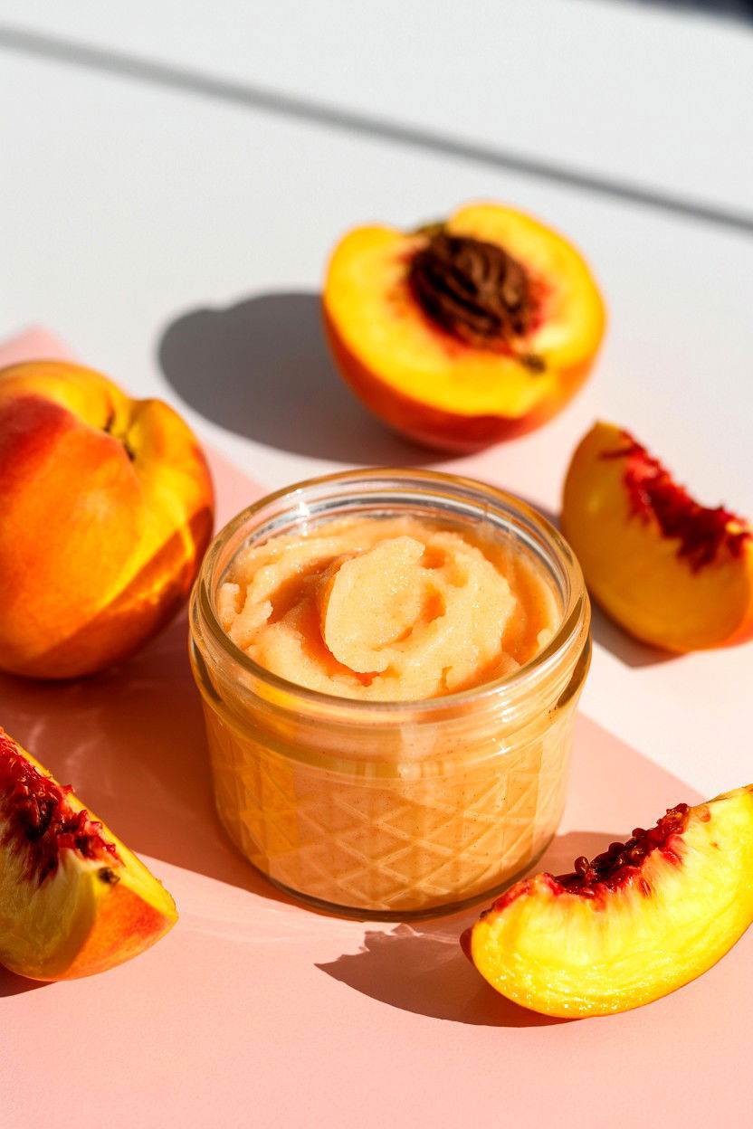 Peach Body Scrub - 25 Valentine's Day Body Scrub Ideas