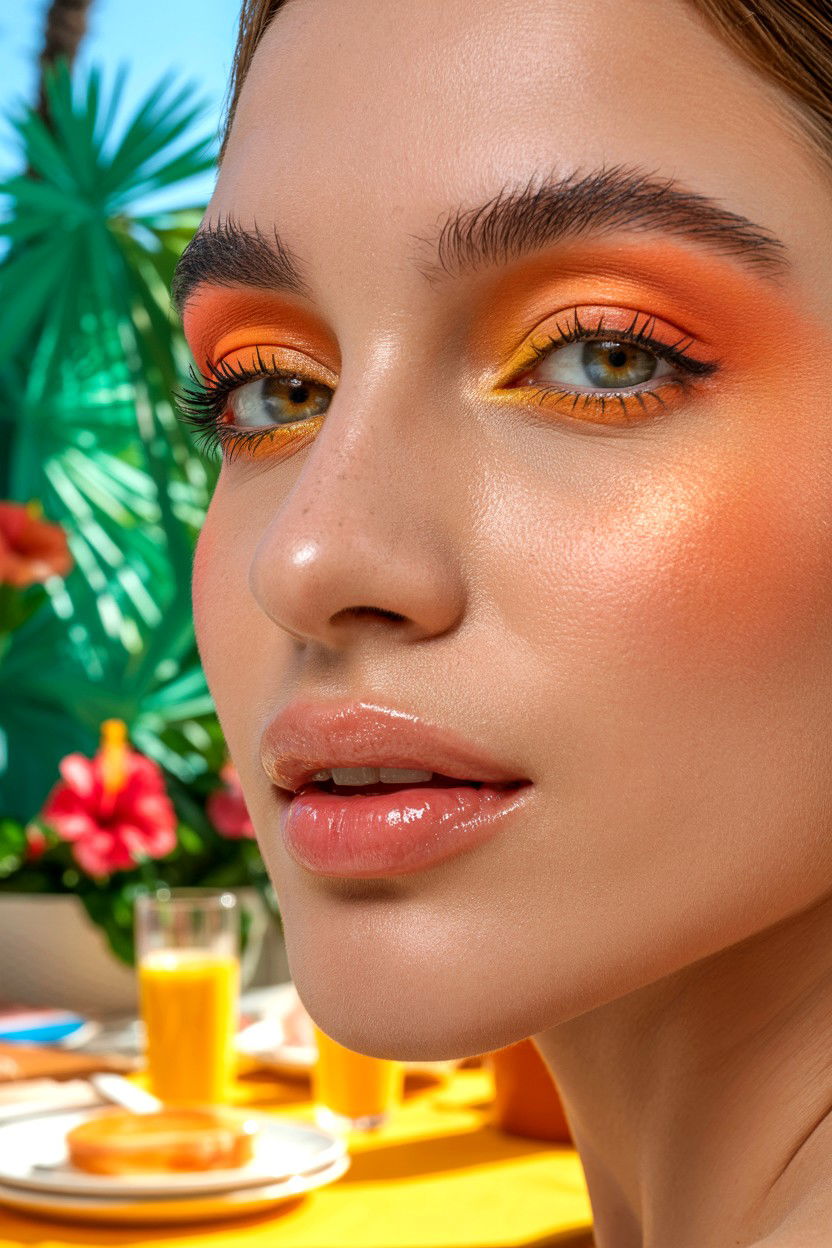 Peach Makeup - 25 Easy Valentine's Day Makeup Looks