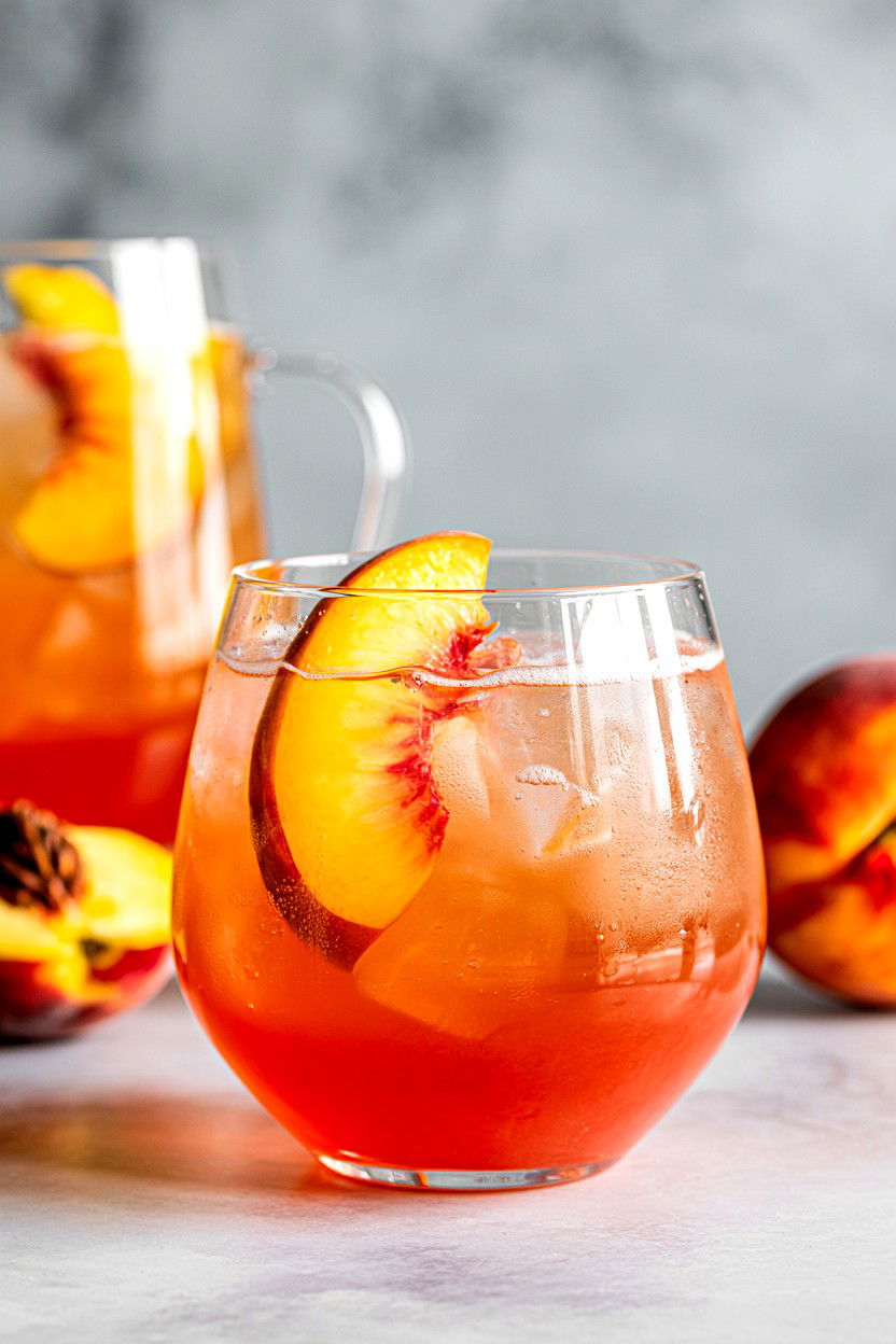 Peach Mocktail - 25 Valentine's Day Fancy Drink Ideas