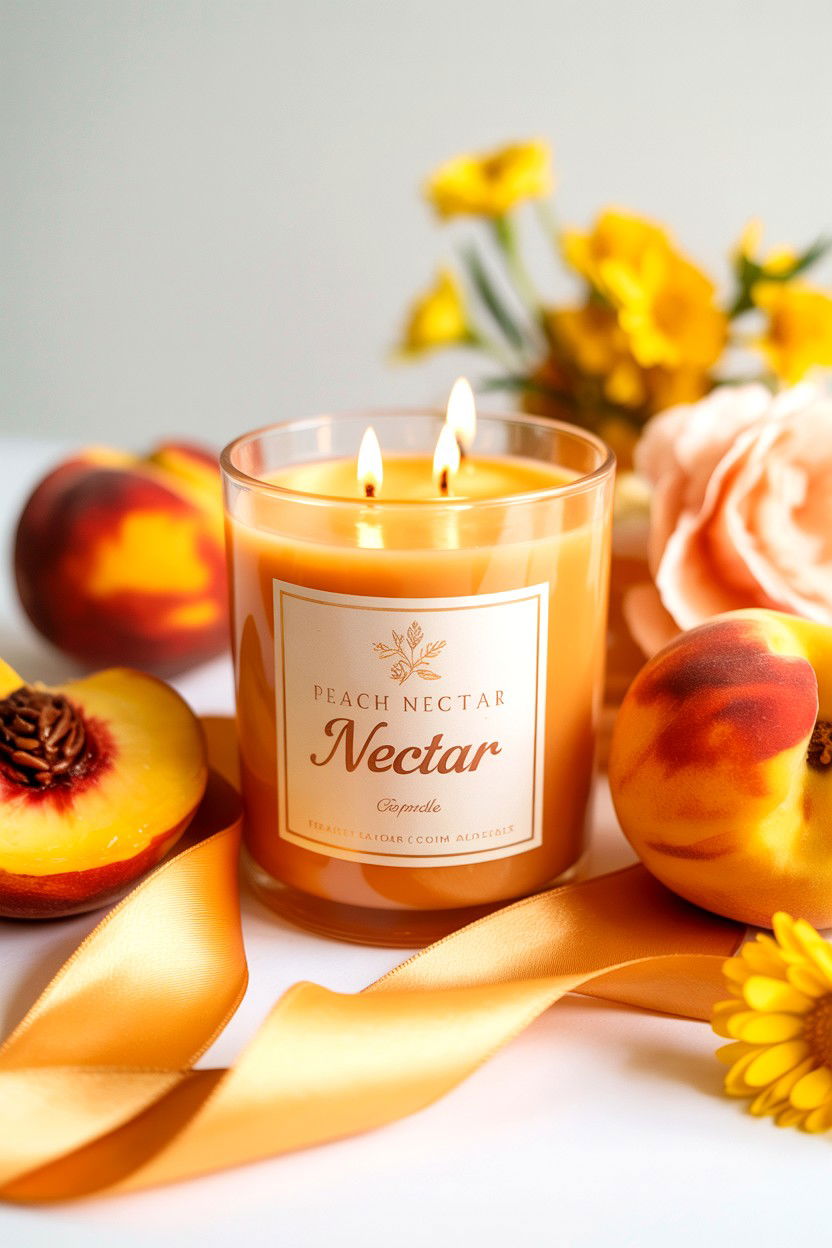 Peach Nectar Sweet Candle - 25 Valentine's Day Scented Candle Ideas