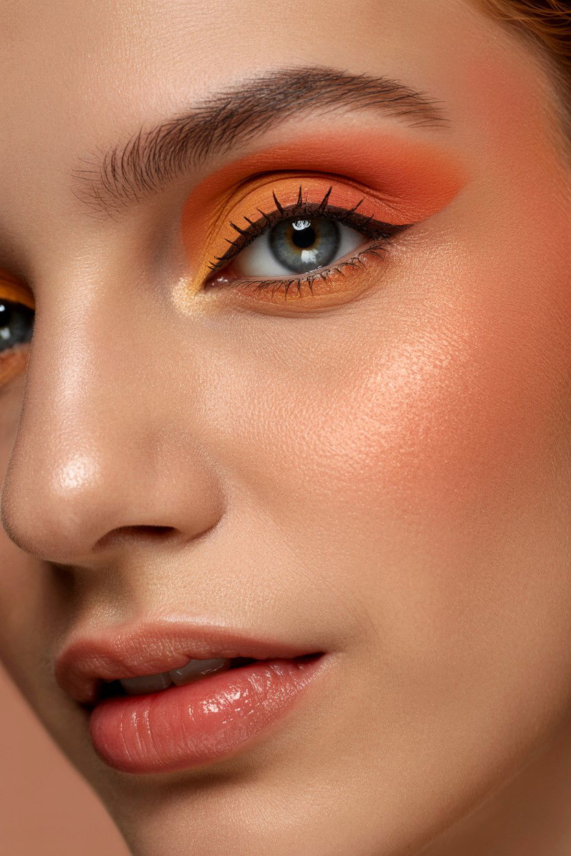 Peach Toned Makeup - 25 Soft Glam Valentine's Day Makeup