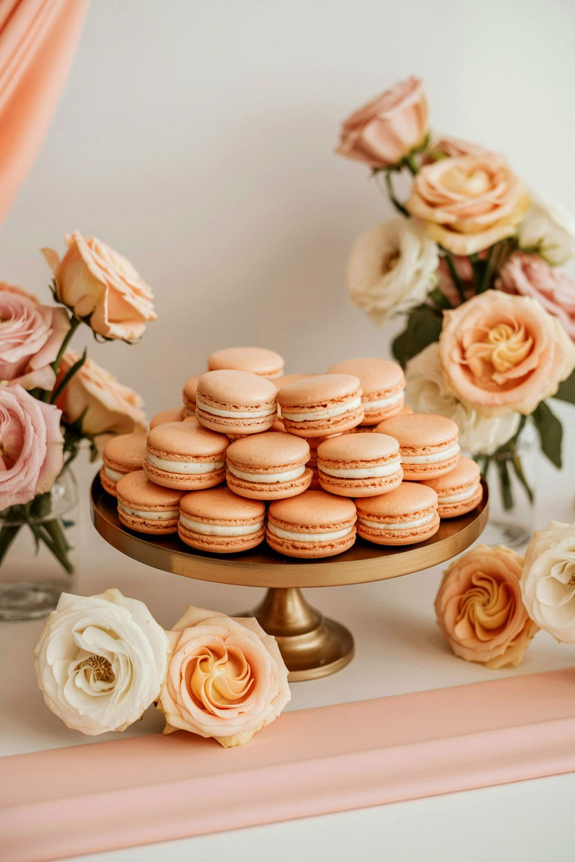 Peach and Cream Wedding - 25 Valentine's Day Wedding Color Ideas