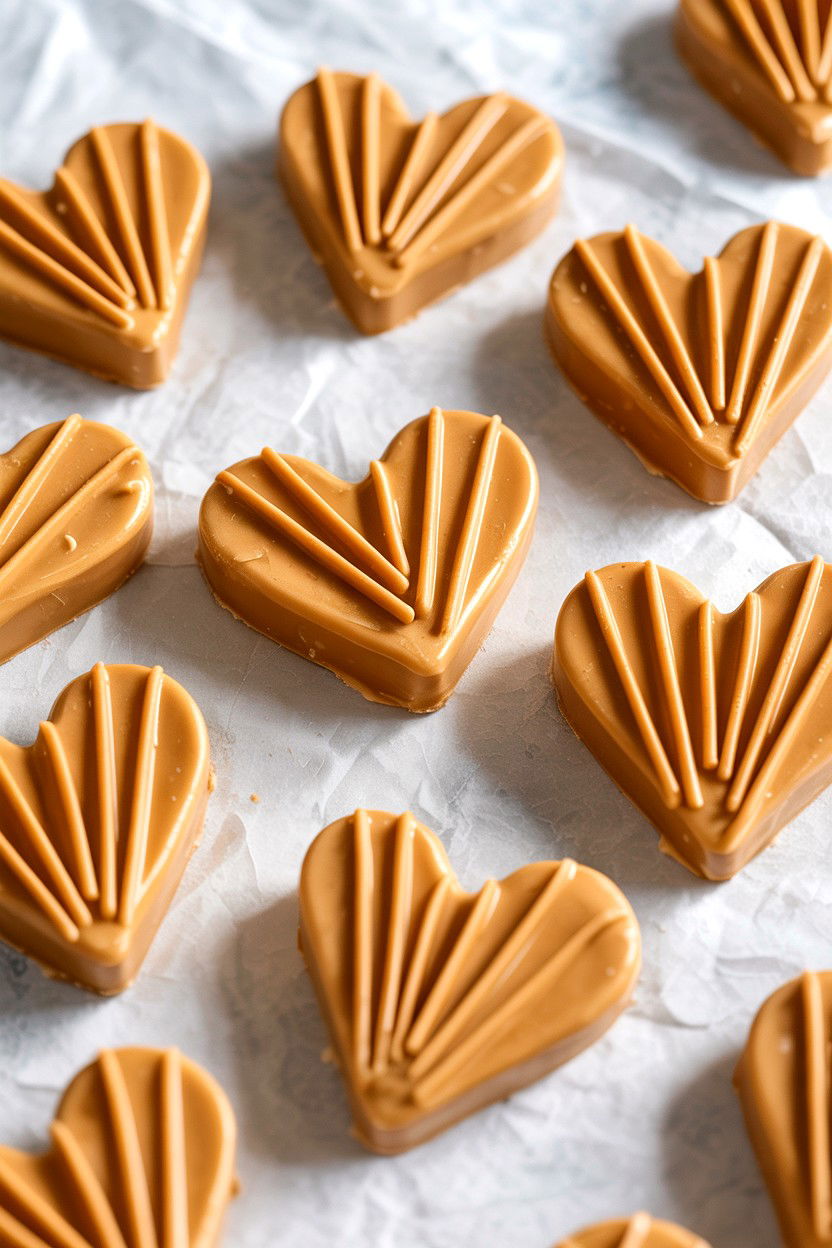 Peanut butter heart dog snacks - 25 Valentine's Day Pet Treat Ideas