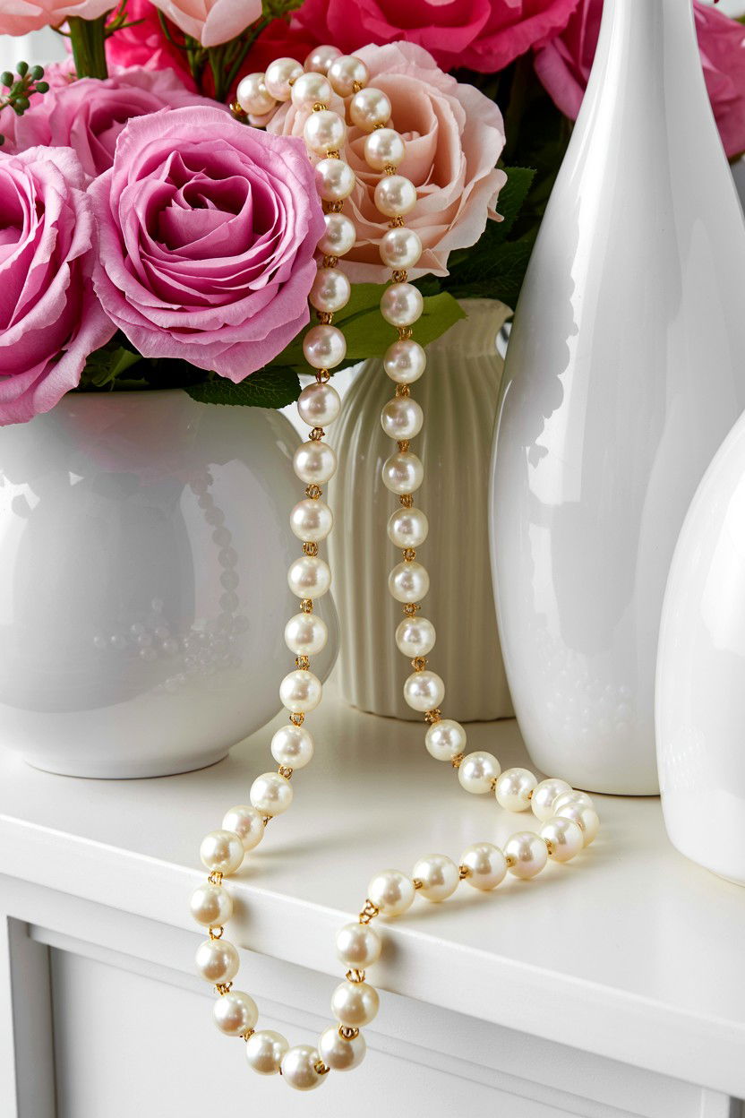 Pearl Garland - 25 Glam Valentine's Day Decor Ideas