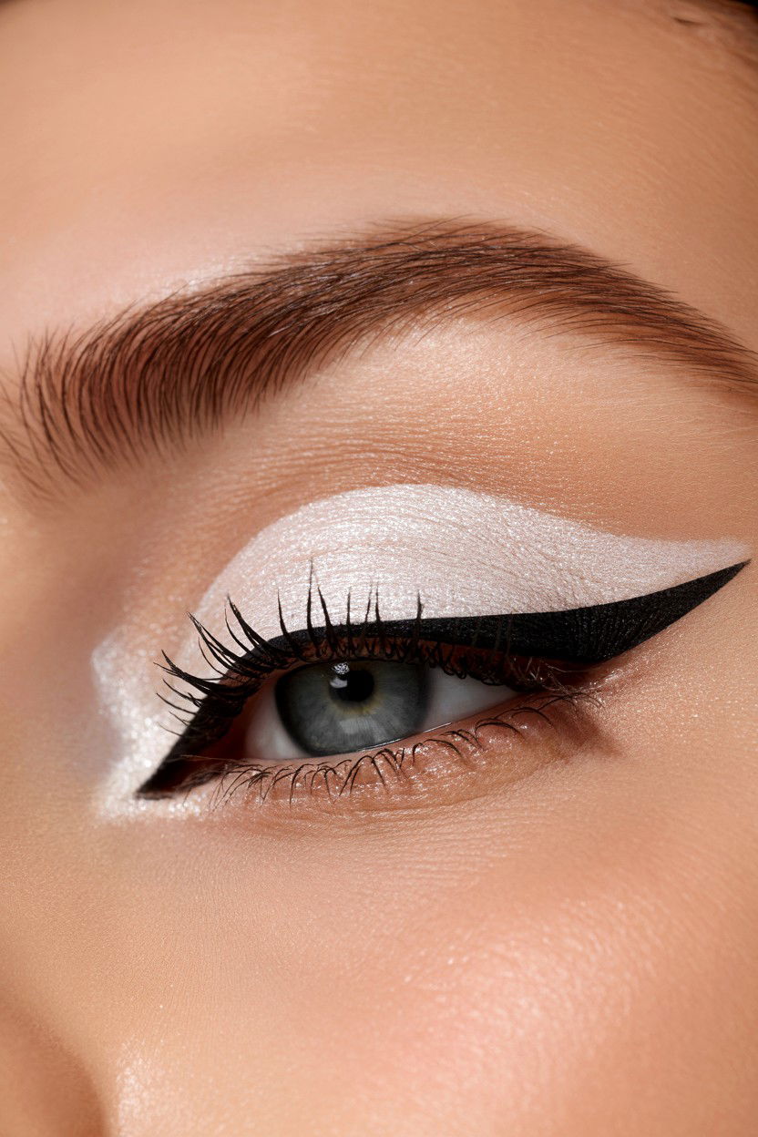 Pearly White Lid - 25 Valentine's Day Doe Eye Makeup
