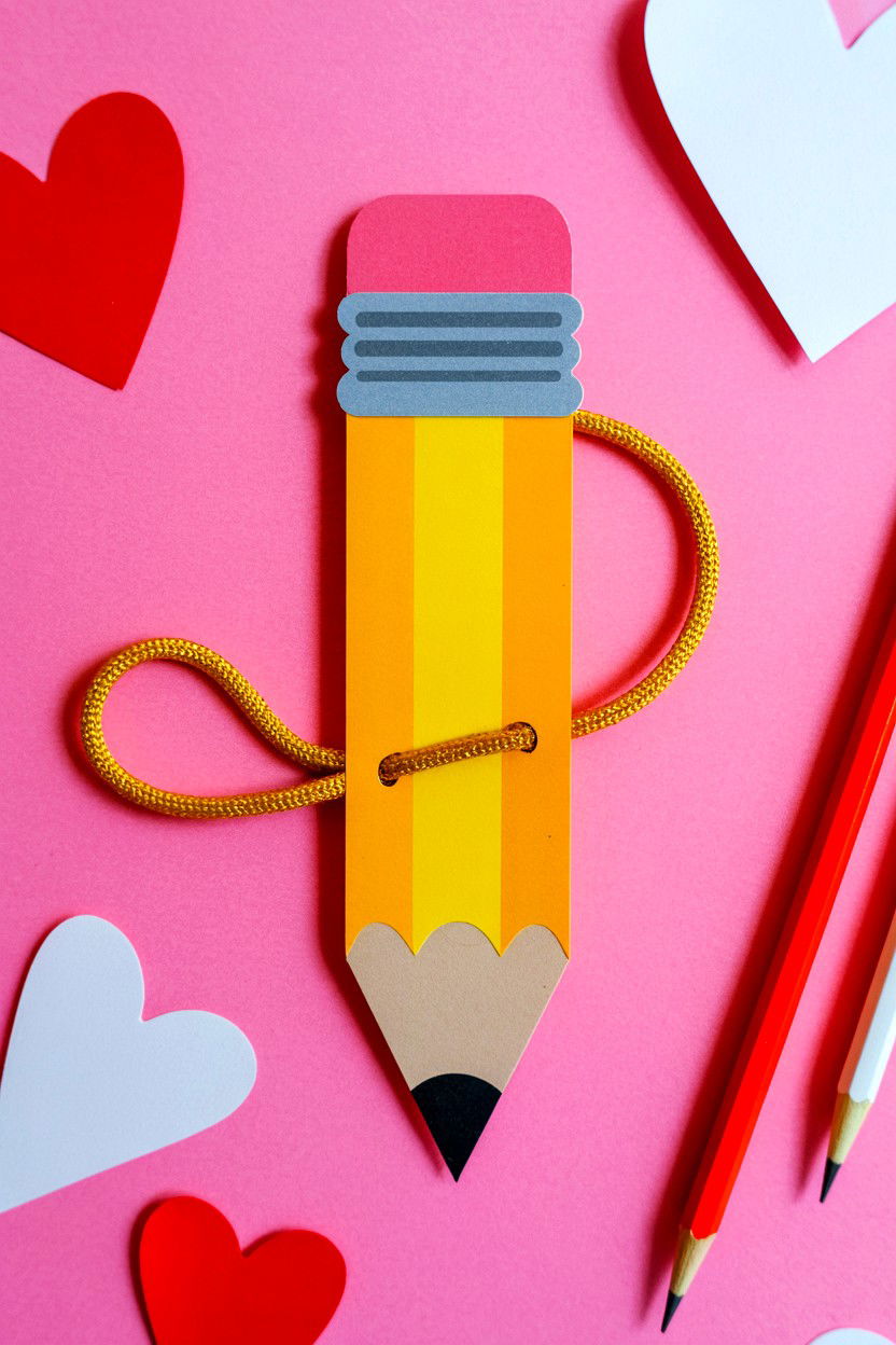 Pencil Valentine Card For Teacher - 25 Valentine's Day Cards for Teachers