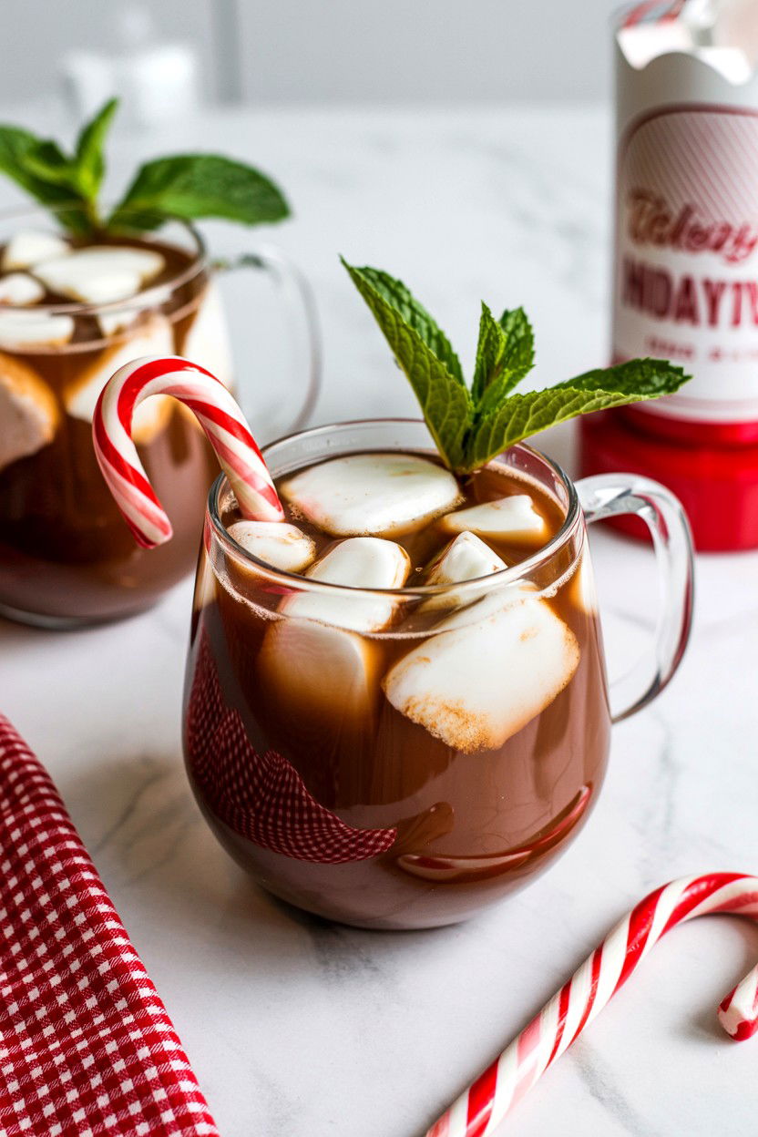 Peppermint Bark Hot Toddy - 25 Valentine's Day Hot Toddy Ideas