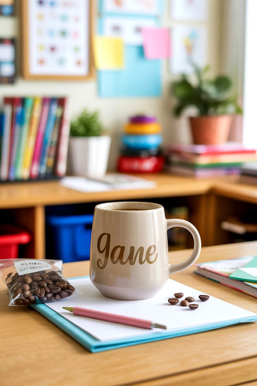 Personalized Coffee Mug - 25 Valentine's Day Teacher Treat Ideas