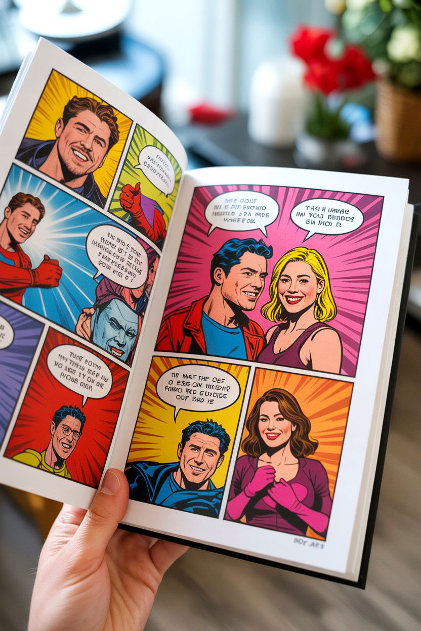 Personalized Comic Book - 25 Valentine's Day Personalized Book Ideas
