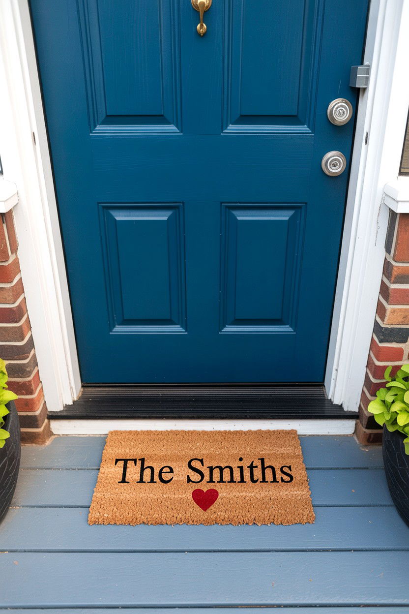 Personalized Couple Doormat - 25 Valentine's Day Welcome Mat Ideas