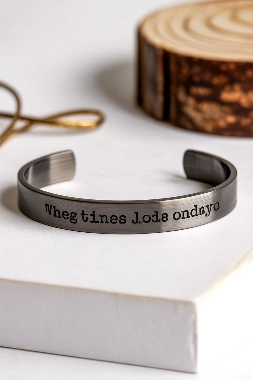 Personalized Cuff Bracelet - 25 Personalized Valentine's Day Gifts for Him