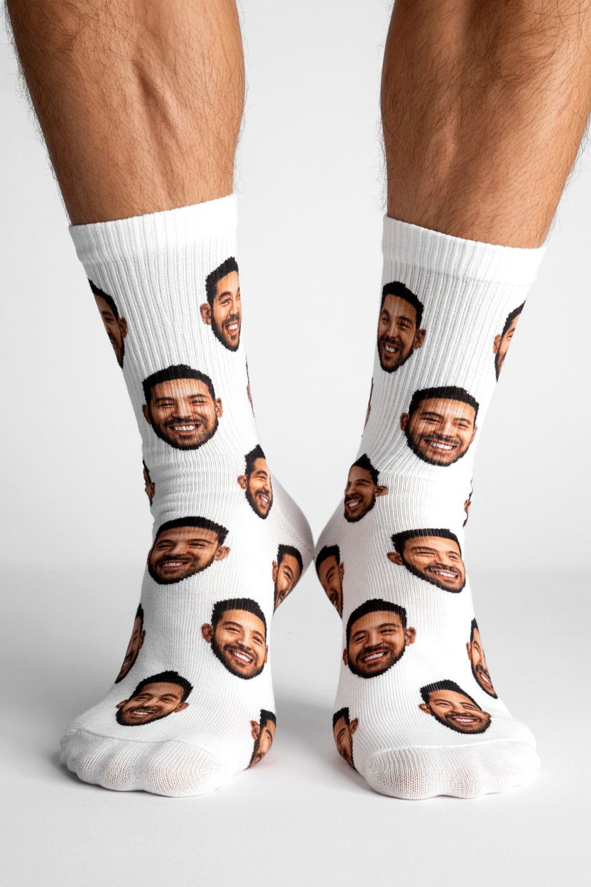Personalized Face Socks - 25 Personalized Valentine's Day Gifts for Her