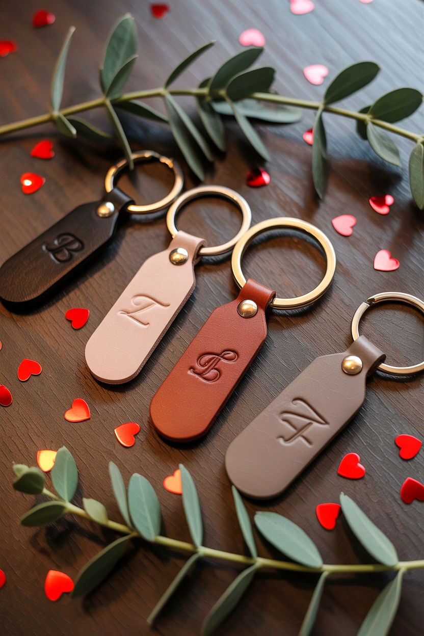 Personalized Keychain - 25 Valentine's Day Party Favor Ideas