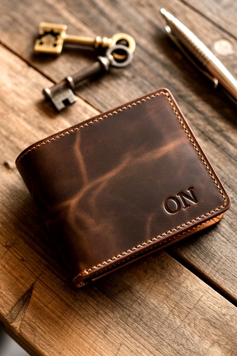 Personalized Leather Wallet - 25 Valentine's Day Gifts for Him