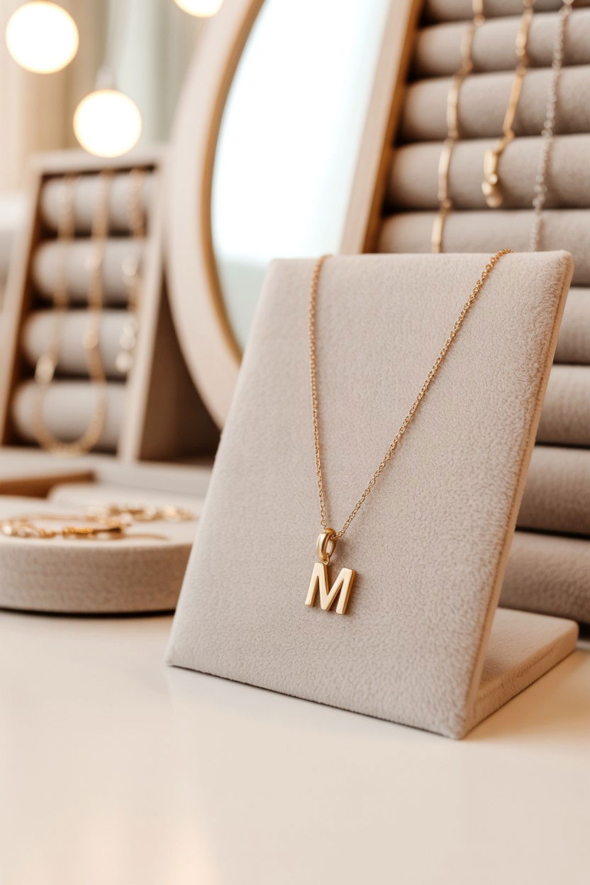 Personalized Letter Necklace - 25 Cheap Valentine's Day Gifts for Girlfriend