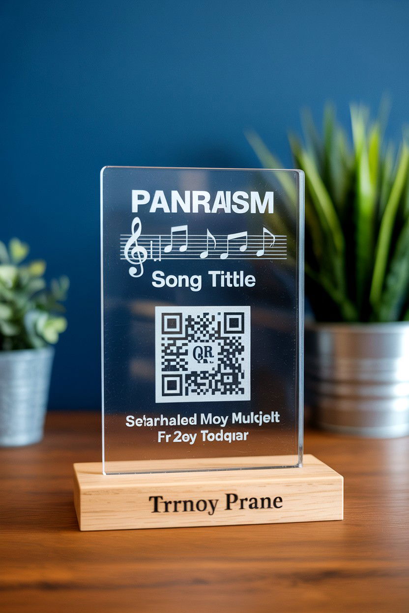 Personalized Music Plaque - 25 Long Distance Valentine's Day Gifts for Boyfriend