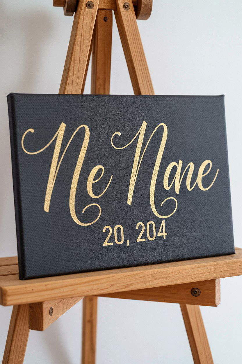 Personalized Name Canvas - 25 Valentine's Day Canvas Art Ideas