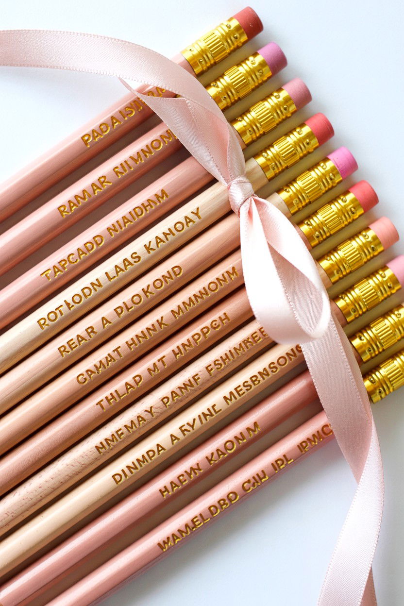 Personalized Pencils - 25 Valentine's Day Wedding Favor Ideas
