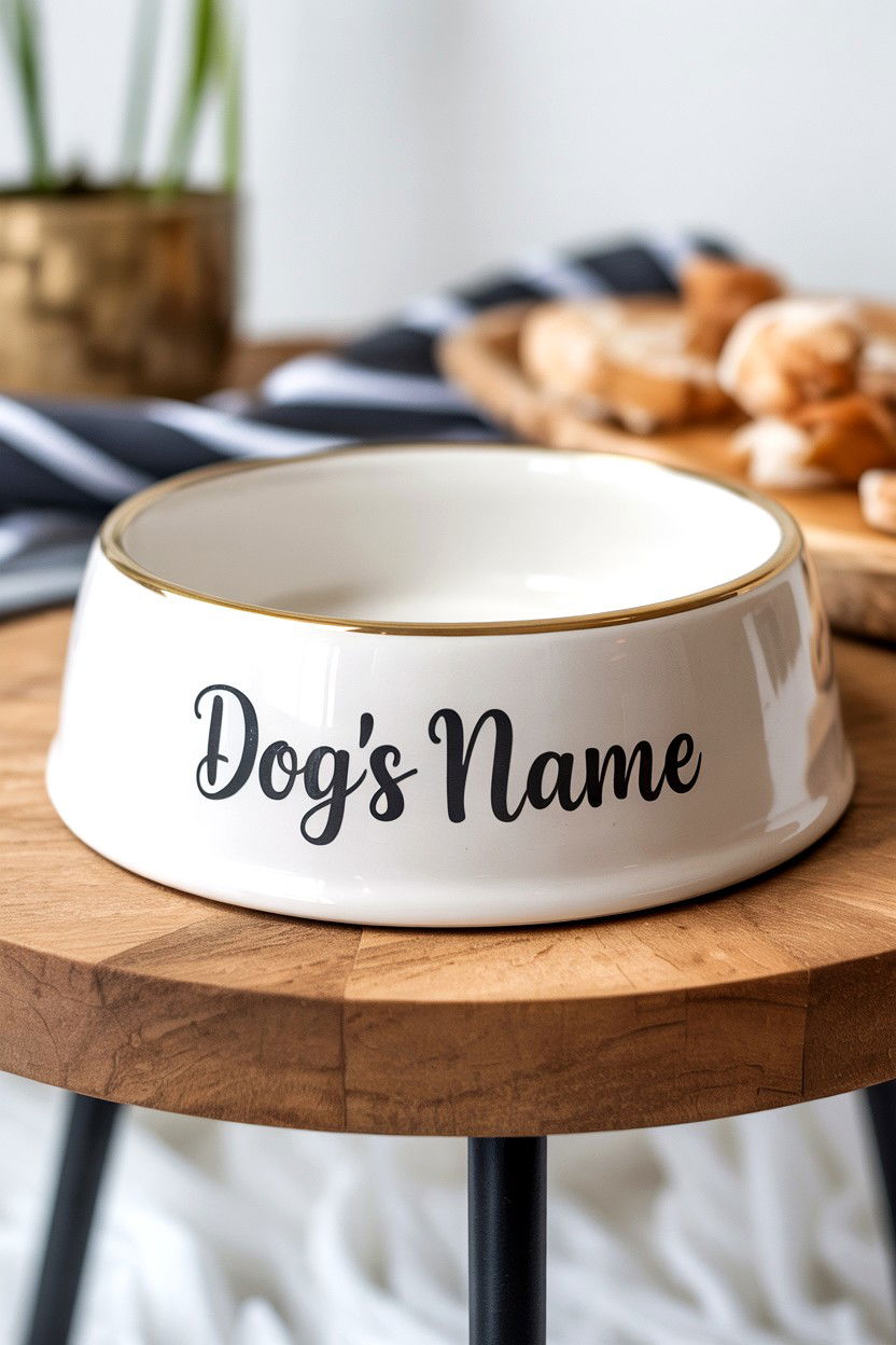 Personalized Pet Bowl - 25 Valentine's Day Gifts for Pet Lover
